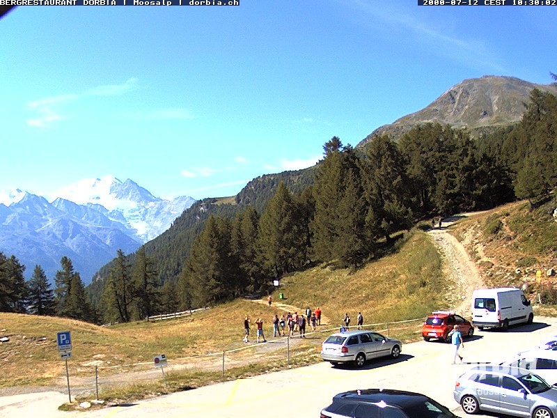 Archived image Webcam alp Moosalp, Bürchen