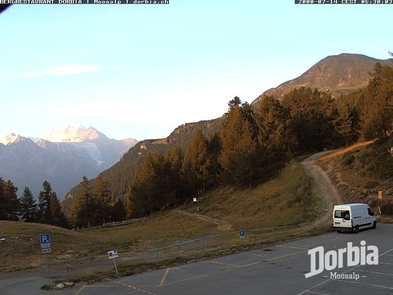 Archiv Foto Webcam Restaurant Moosalp, Bürchen