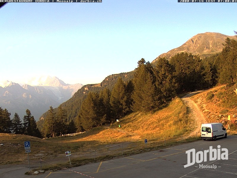 Archiv Foto Webcam Restaurant Moosalp, Bürchen