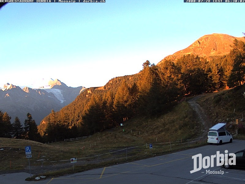 Archiv Foto Webcam Restaurant Moosalp, Bürchen