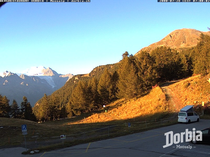 Archiv Foto Webcam Restaurant Moosalp, Bürchen