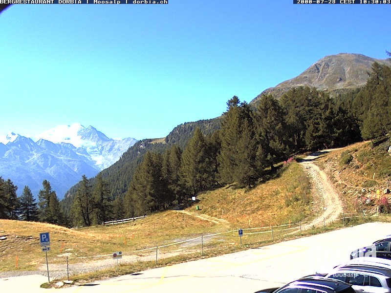 Archiv Foto Webcam Restaurant Moosalp, Bürchen