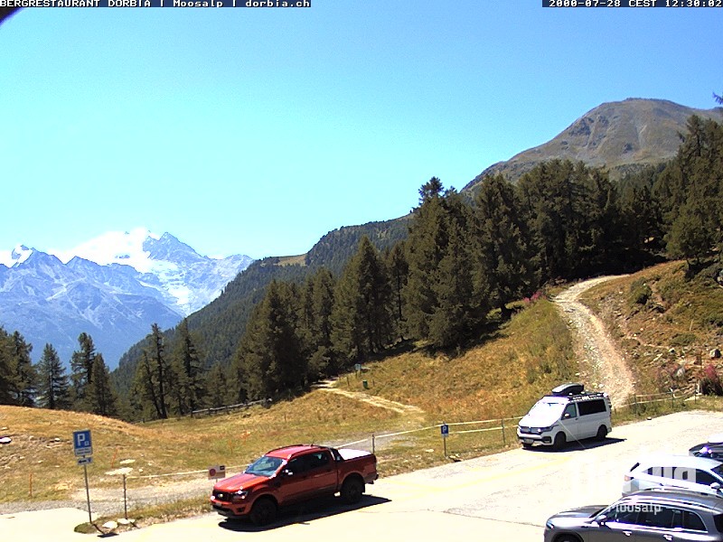 Archiv Foto Webcam Restaurant Moosalp, Bürchen