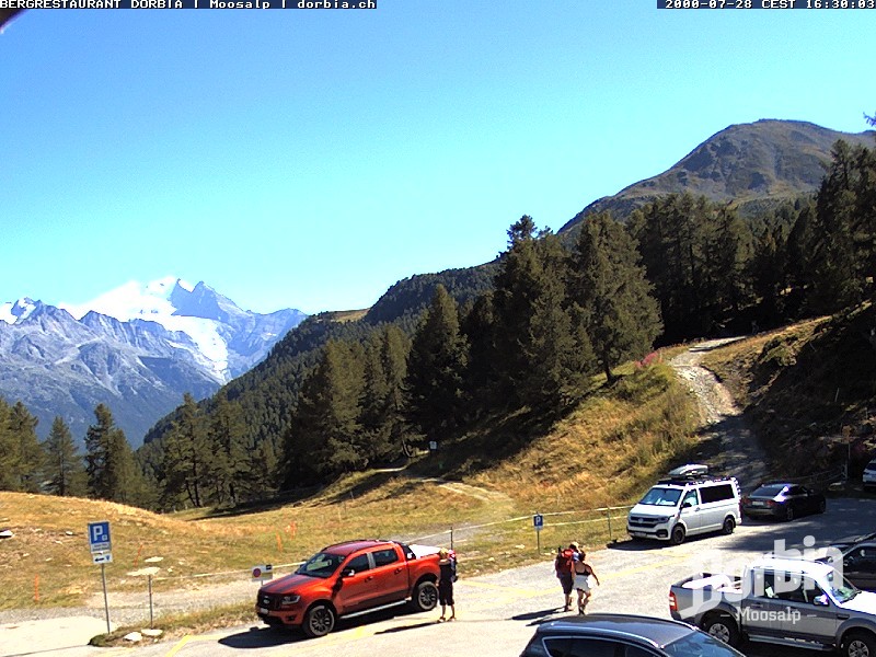 Archiv Foto Webcam Restaurant Moosalp, Bürchen