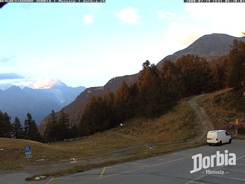 Archiv Foto Webcam Restaurant Moosalp, Bürchen