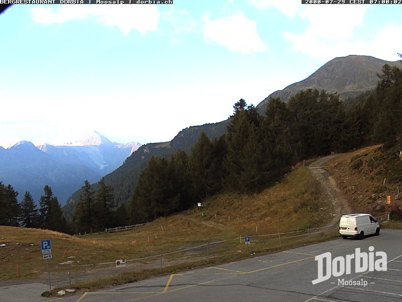Archiv Foto Webcam Restaurant Moosalp, Bürchen