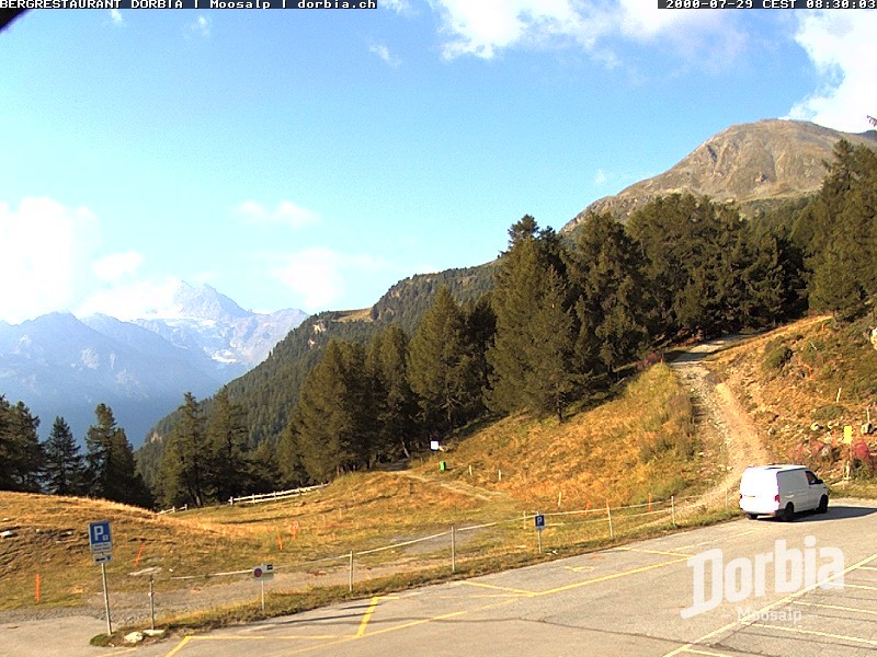 Archiv Foto Webcam Restaurant Moosalp, Bürchen