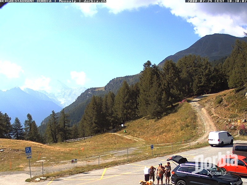 Archiv Foto Webcam Restaurant Moosalp, Bürchen