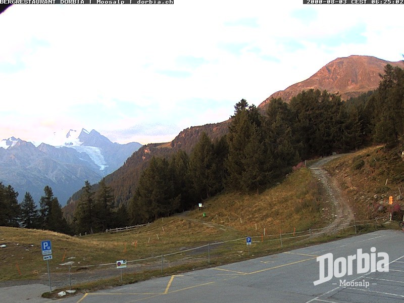 Archiv Foto Webcam Restaurant Moosalp, Bürchen