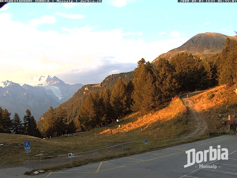 Archiv Foto Webcam Restaurant Moosalp, Bürchen