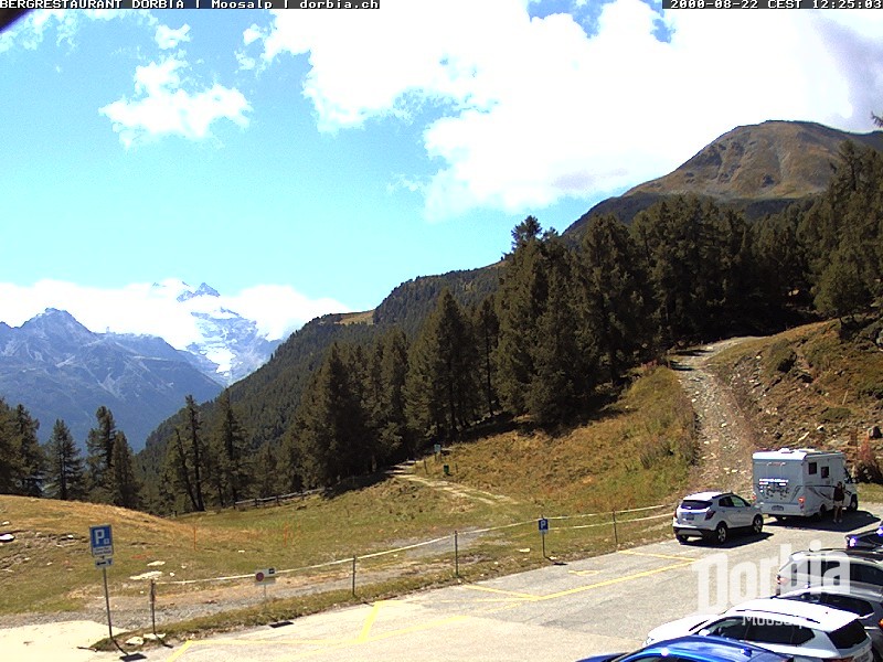 Archiv Foto Webcam Restaurant Moosalp, Bürchen
