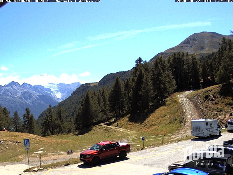 Archiv Foto Webcam Restaurant Moosalp, Bürchen