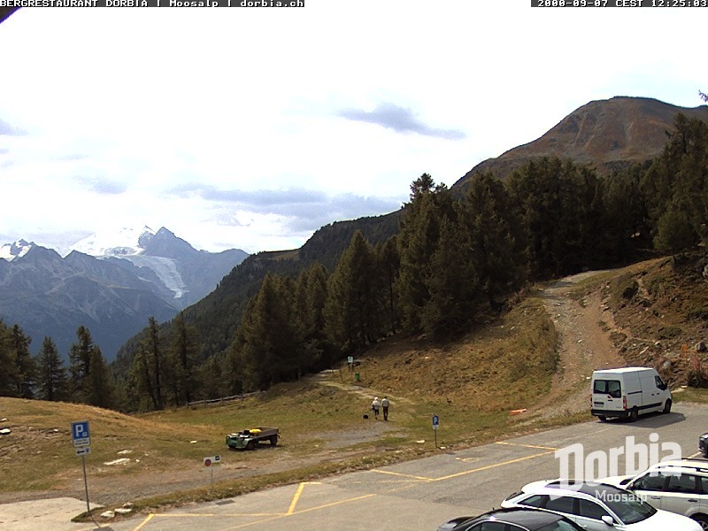 Archiv Foto Webcam Restaurant Moosalp, Bürchen