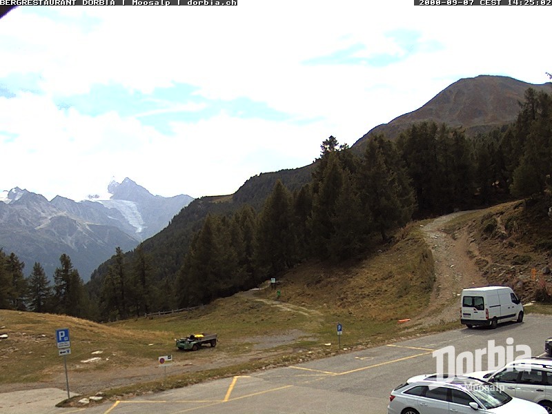 Archiv Foto Webcam Restaurant Moosalp, Bürchen