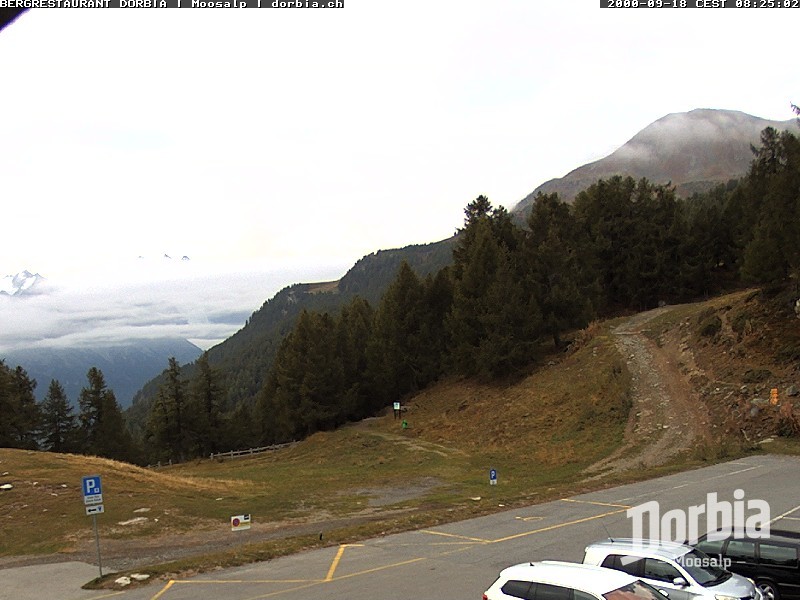 Archiv Foto Webcam Restaurant Moosalp, Bürchen