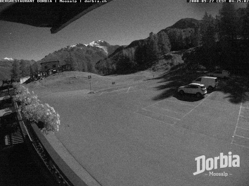 Archiv Foto Webcam Restaurant Moosalp, Bürchen