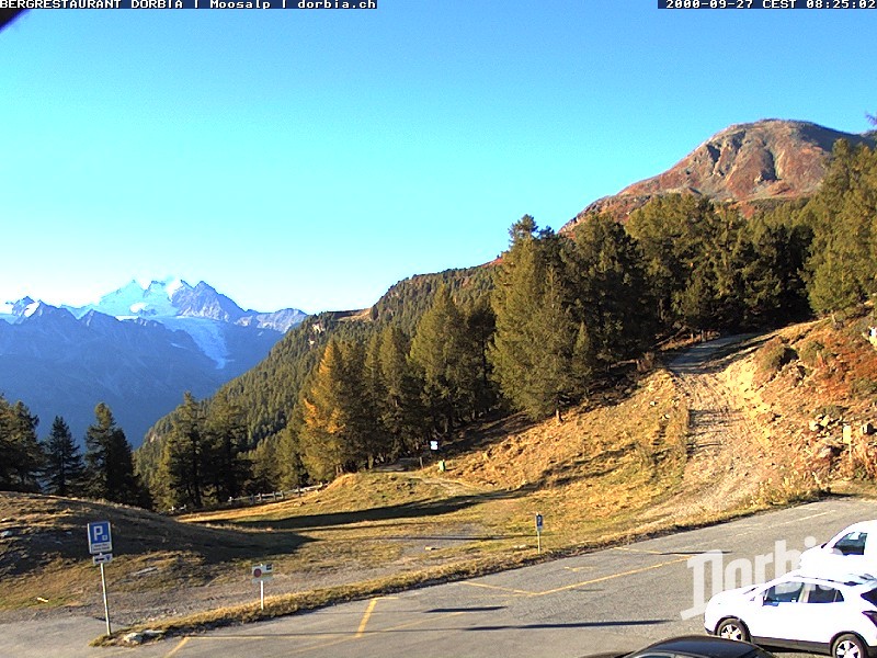 Archiv Foto Webcam Restaurant Moosalp, Bürchen
