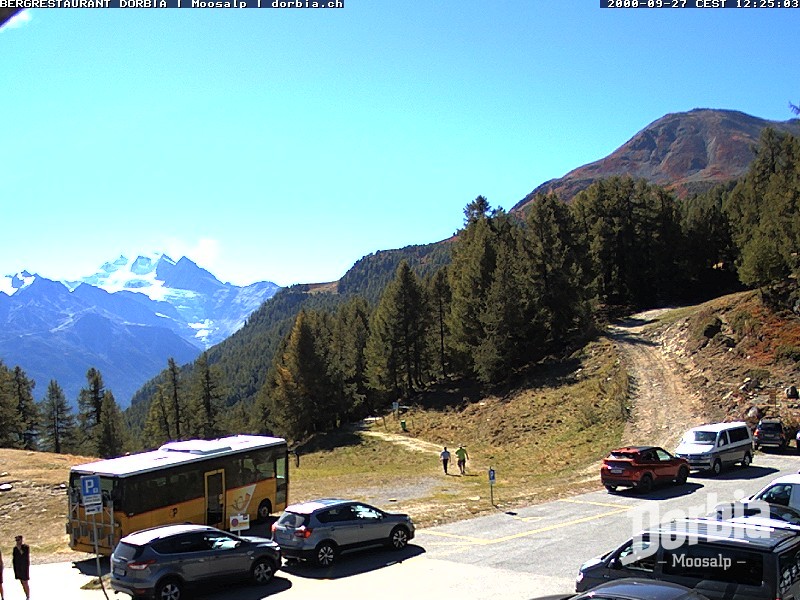 Archiv Foto Webcam Restaurant Moosalp, Bürchen
