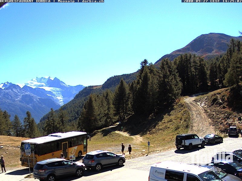 Archiv Foto Webcam Restaurant Moosalp, Bürchen