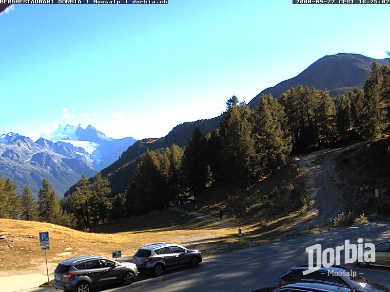 Archiv Foto Webcam Restaurant Moosalp, Bürchen