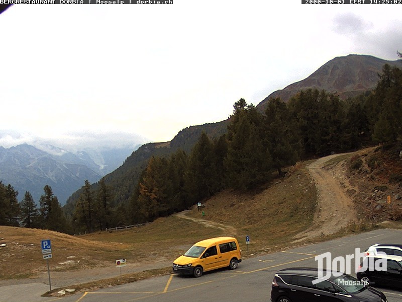 Archiv Foto Webcam Restaurant Moosalp, Bürchen
