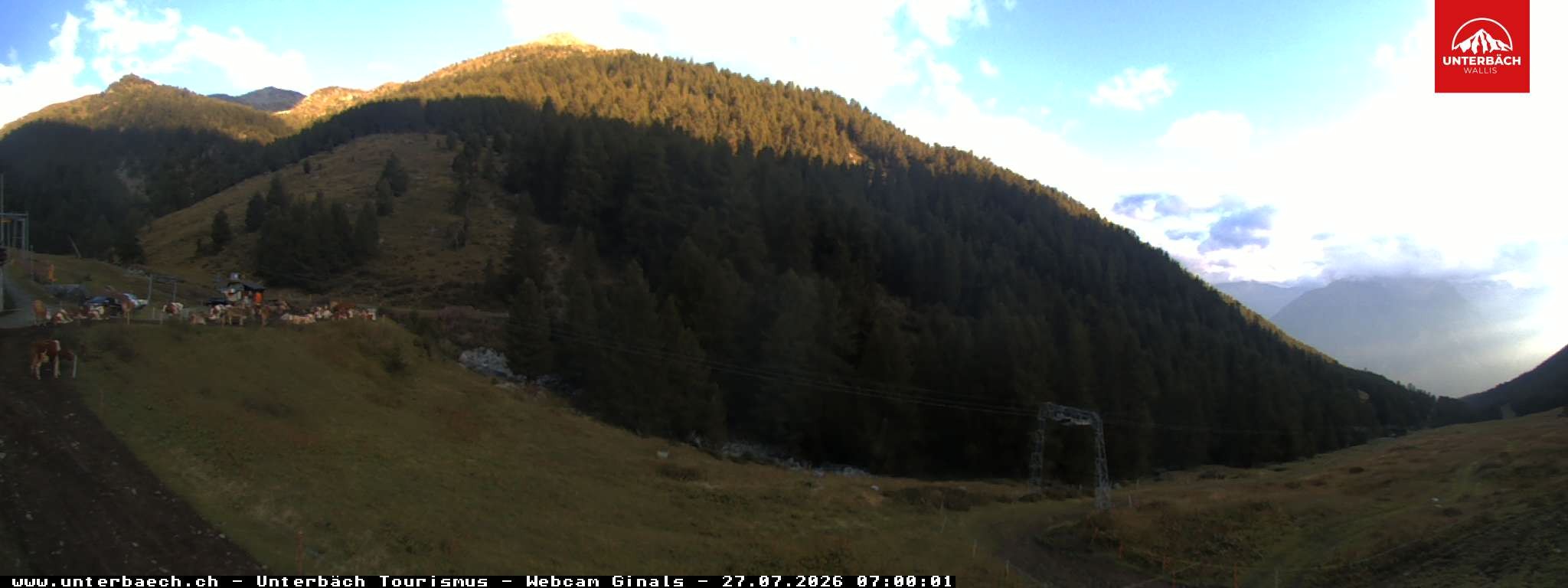 Archived image Webcam Restaurant Ginals, Valais