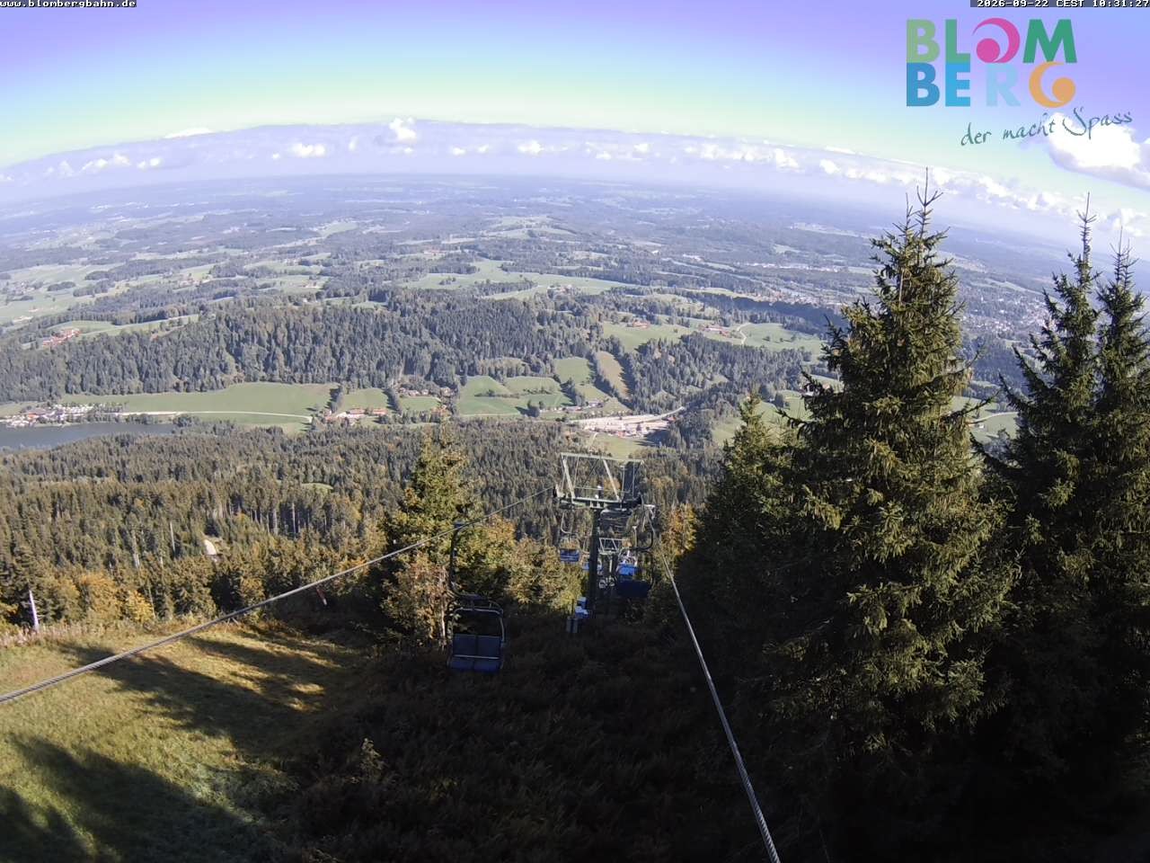 Archived image Webcam Blomberglift (Bavaria)