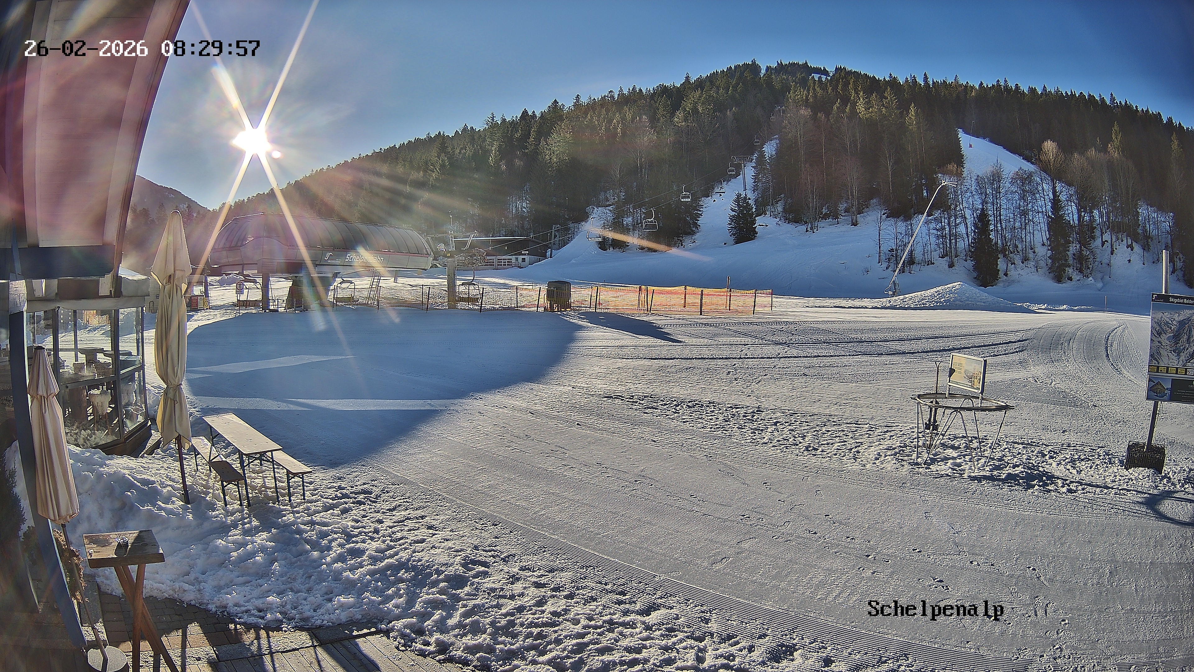 Archived image Webcam Balderschwang - Restaurant Schelpenalp