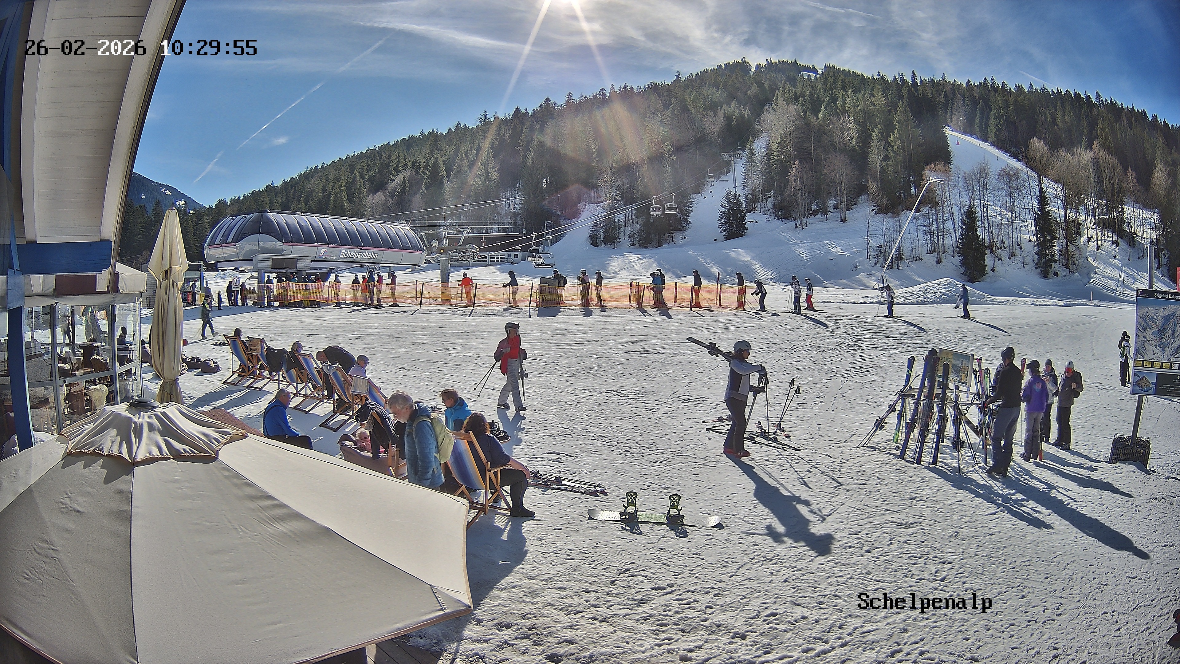 Archived image Webcam Balderschwang - Restaurant Schelpenalp
