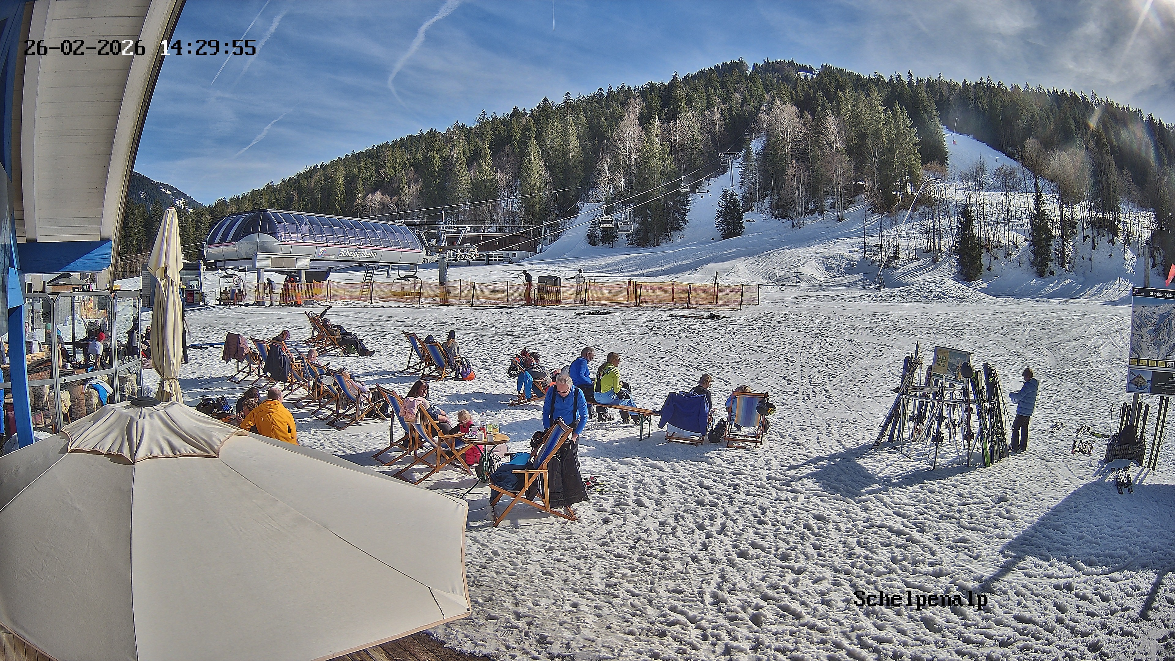 Archived image Webcam Balderschwang - Restaurant Schelpenalp