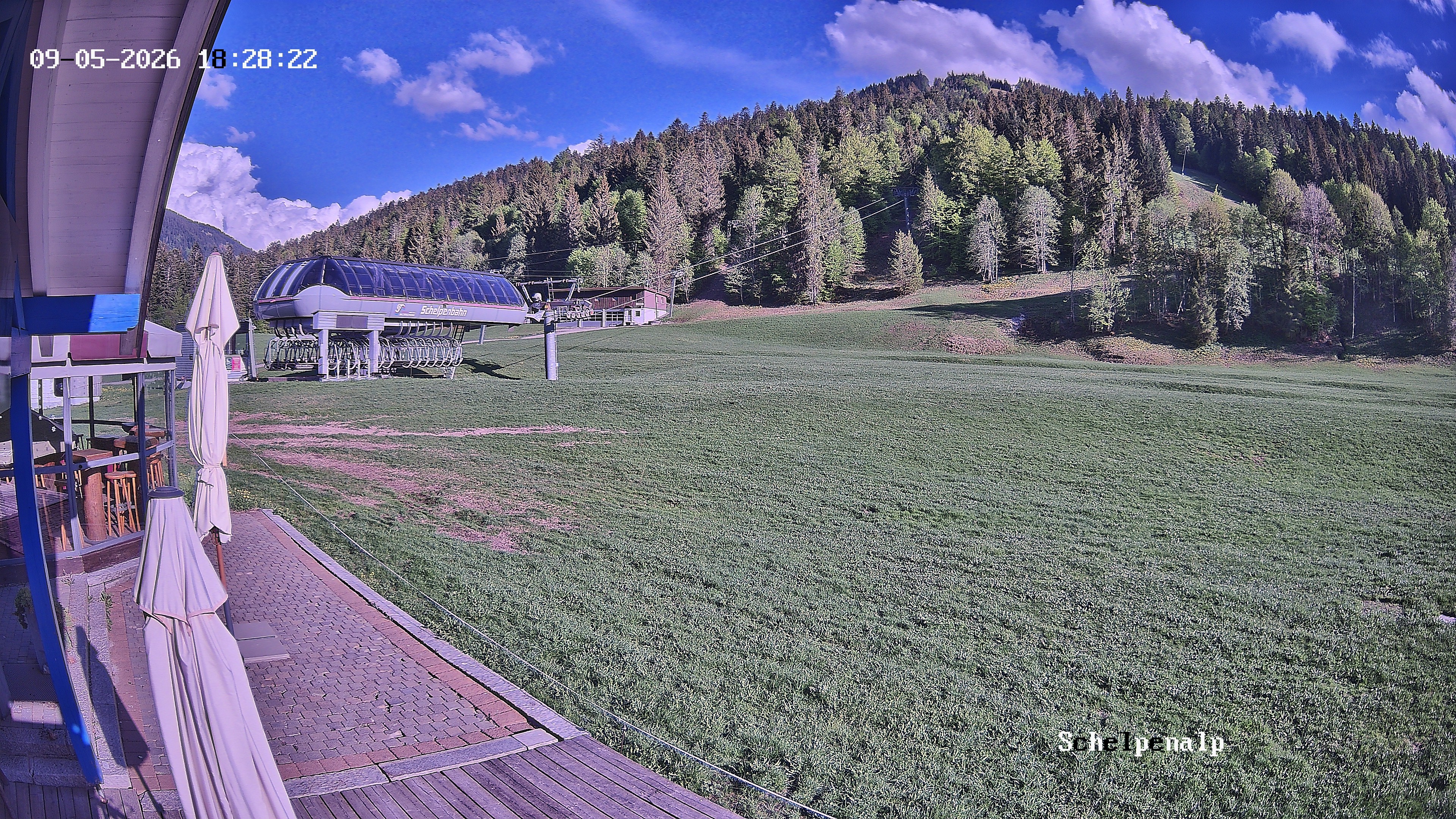 Archived image Webcam Balderschwang - Restaurant Schelpenalp