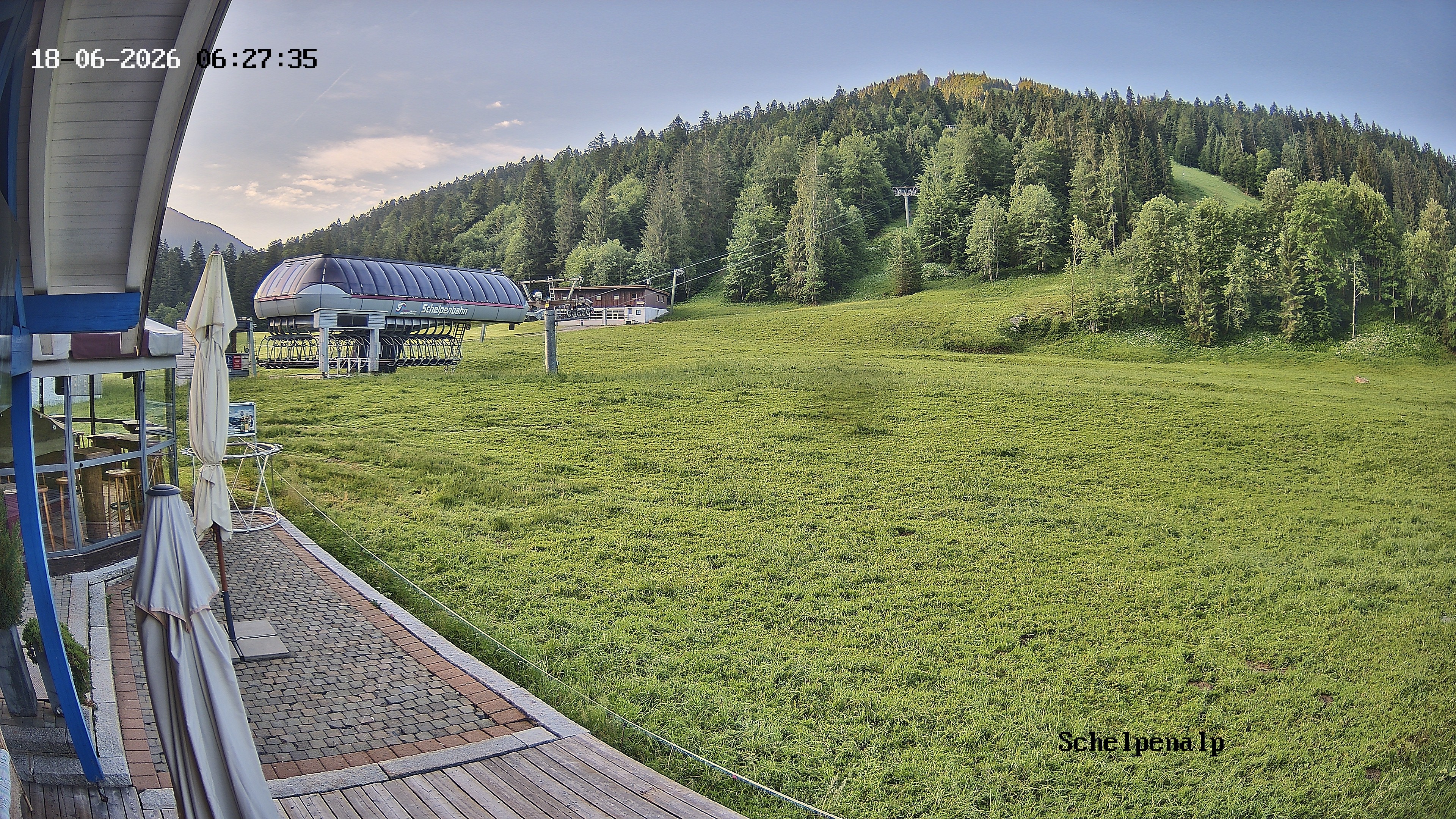 Archived image Webcam Balderschwang - Restaurant Schelpenalp