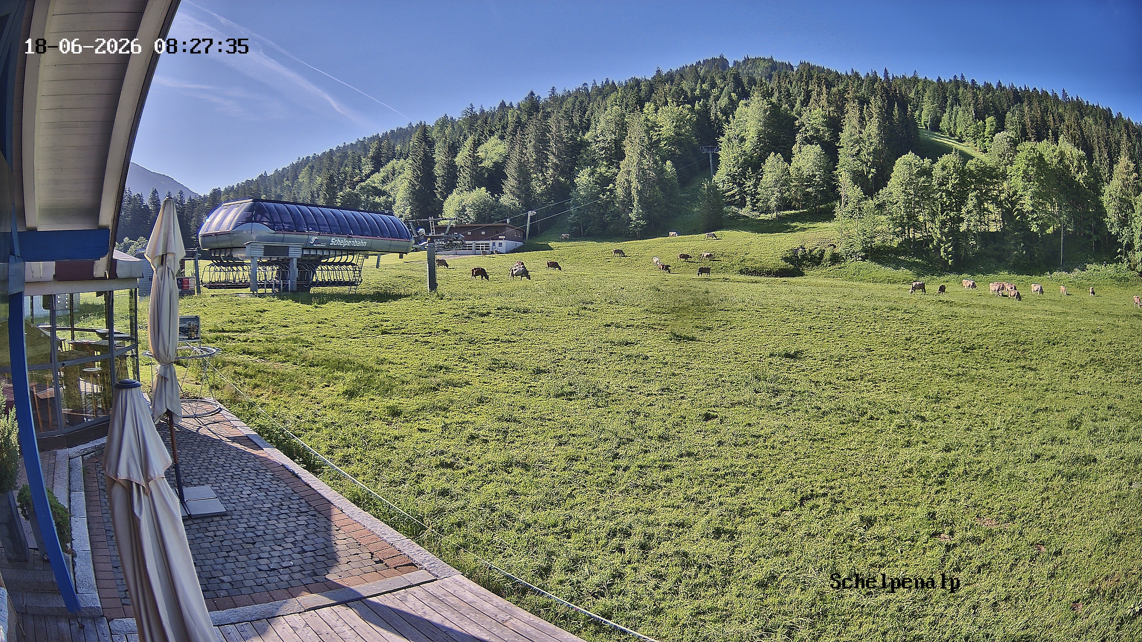 Archived image Webcam Balderschwang - Restaurant Schelpenalp