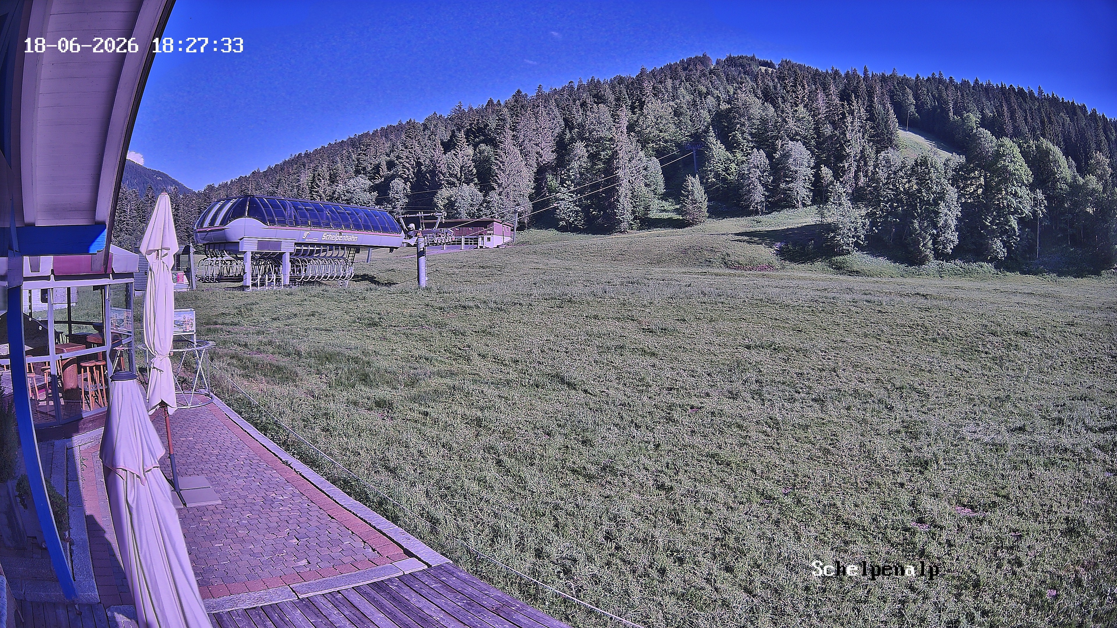 Archived image Webcam Balderschwang - Restaurant Schelpenalp