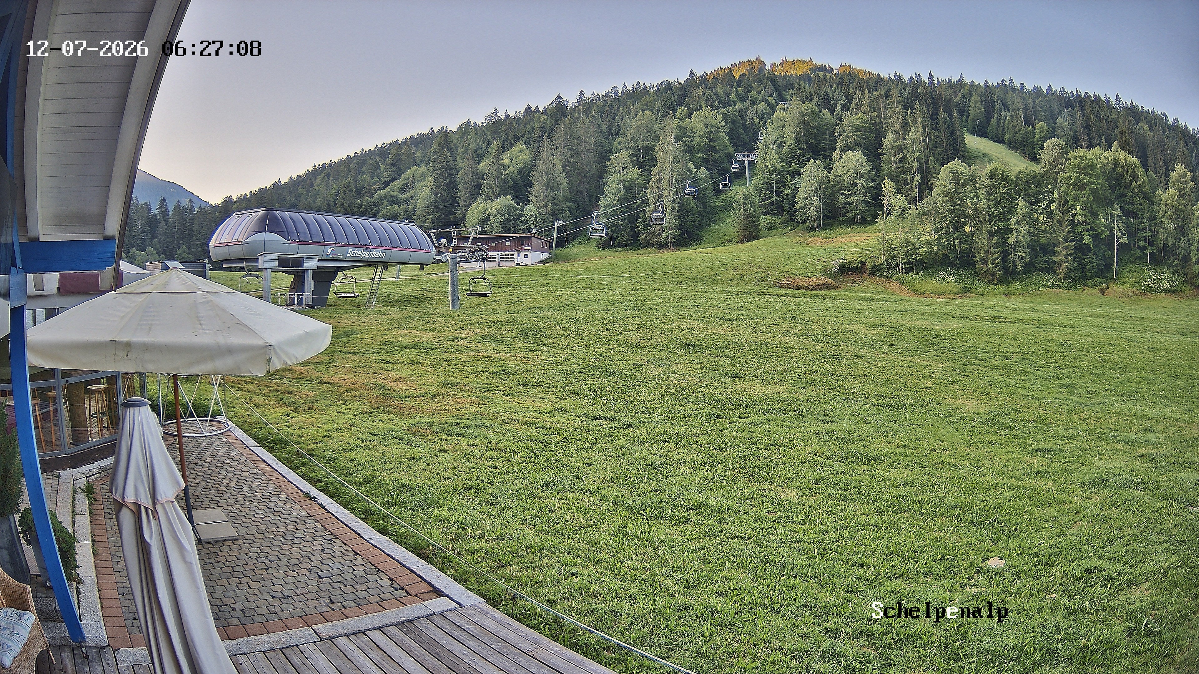 Archived image Webcam Balderschwang - Restaurant Schelpenalp