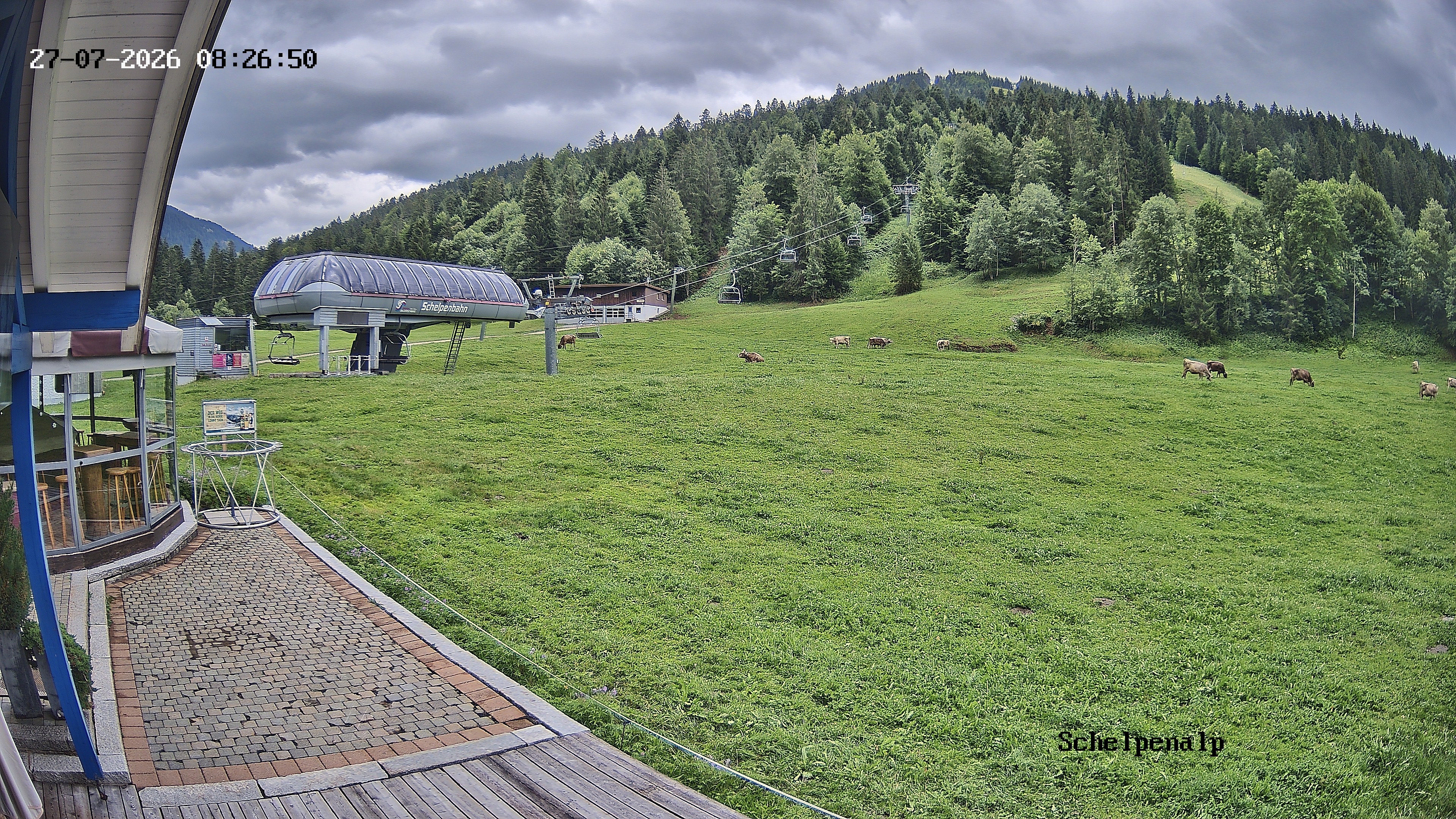 Archived image Webcam Balderschwang - Restaurant Schelpenalp