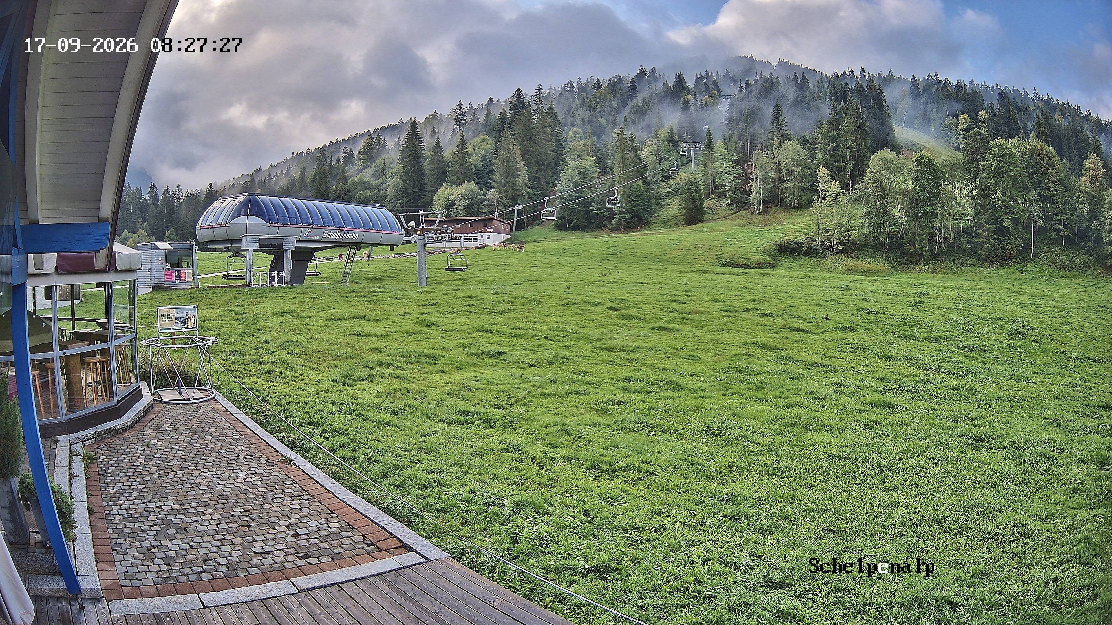 Archived image Webcam Balderschwang - Restaurant Schelpenalp
