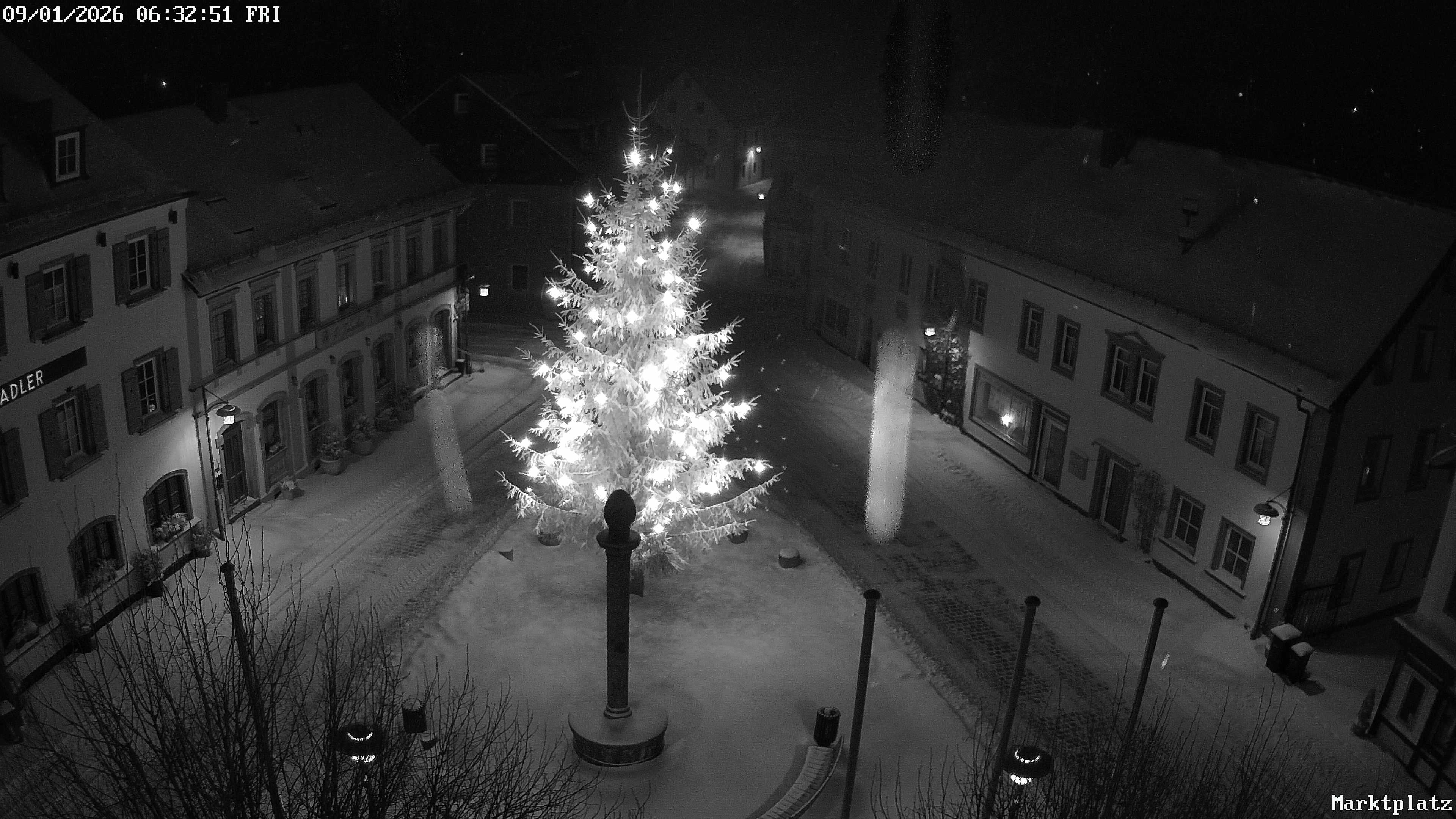 Archiv Foto Webcam Marktplatz von Bischofsgrün