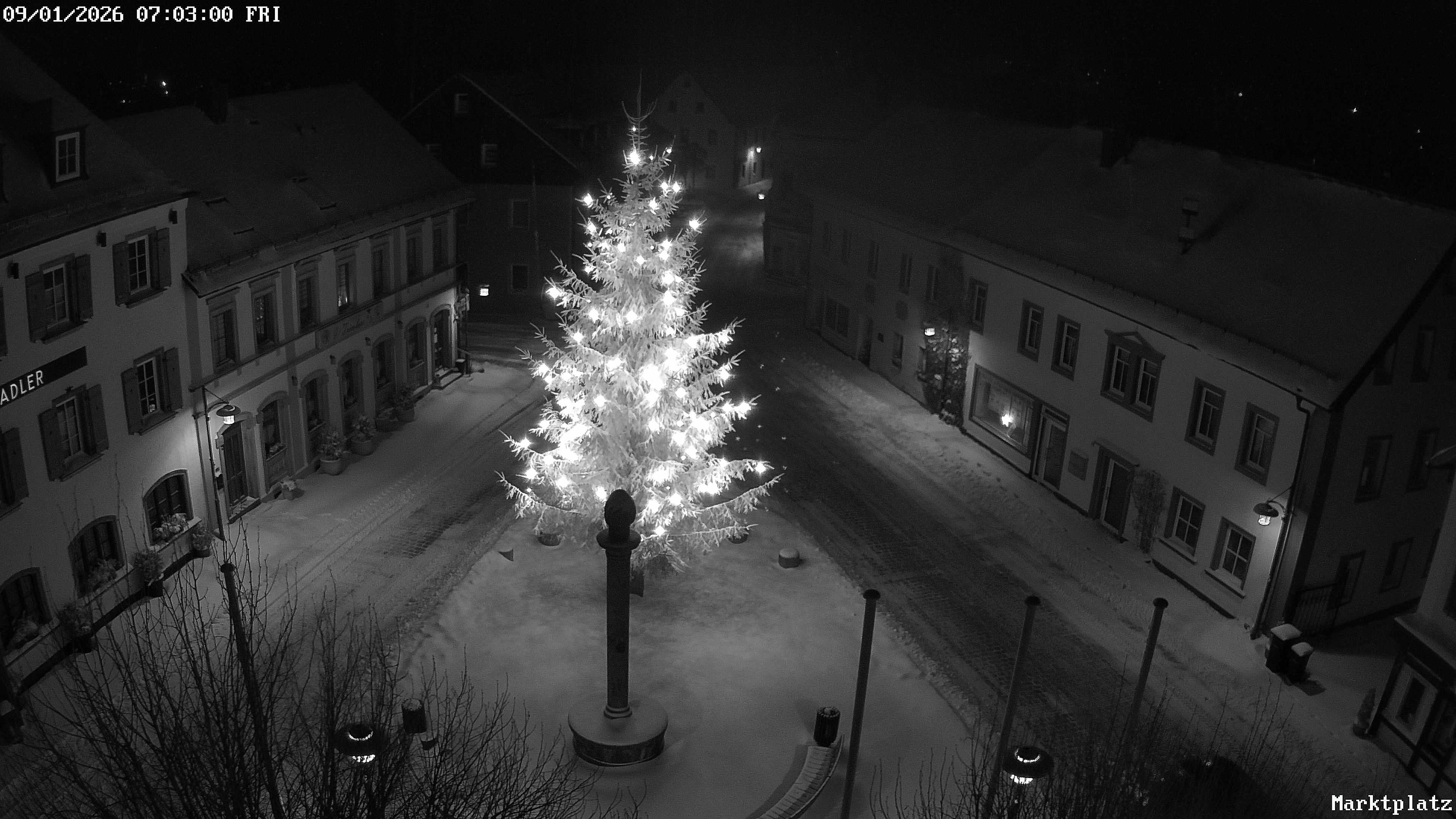 Archiv Foto Webcam Marktplatz von Bischofsgrün