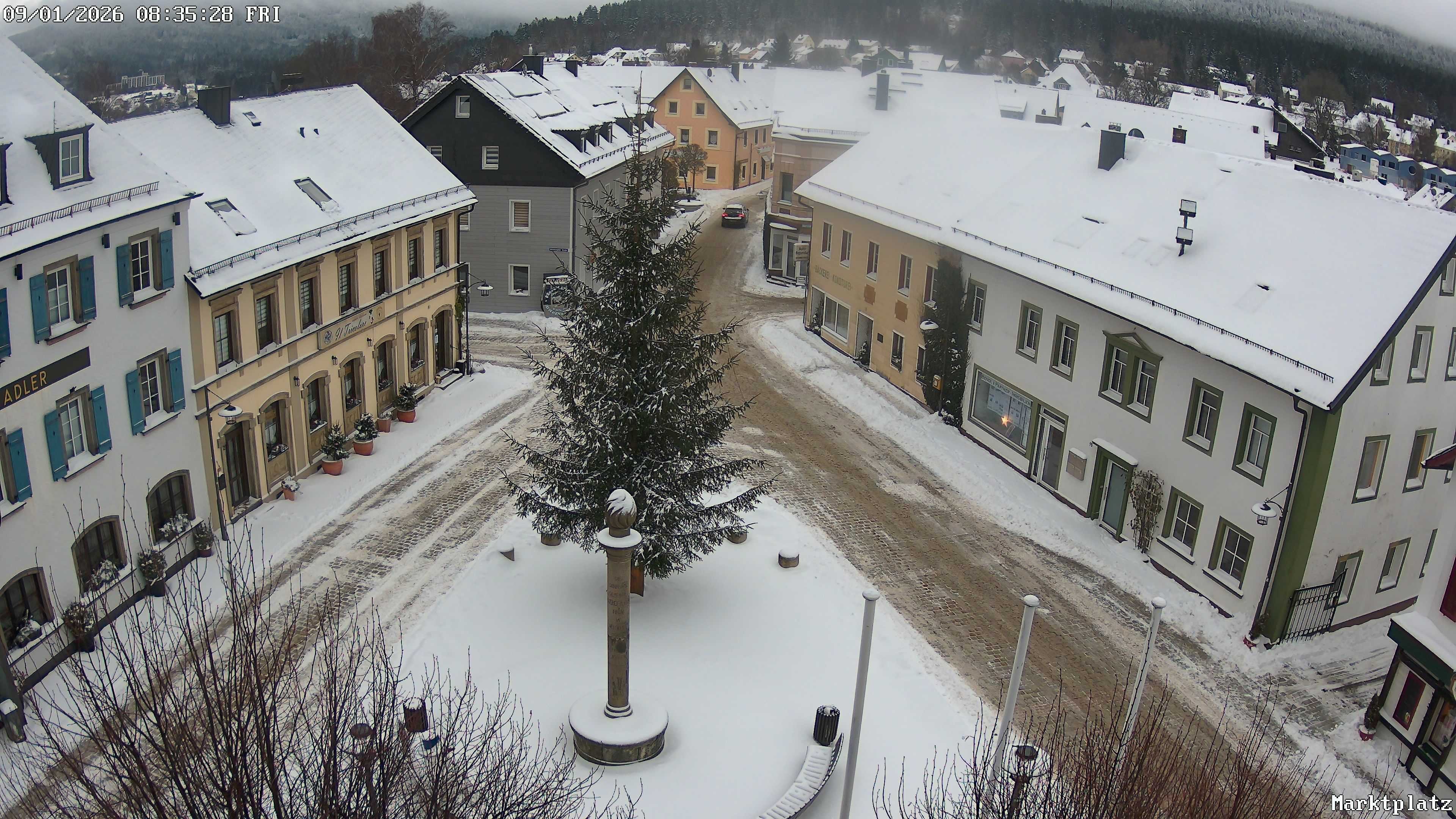 Archiv Foto Webcam Marktplatz von Bischofsgrün