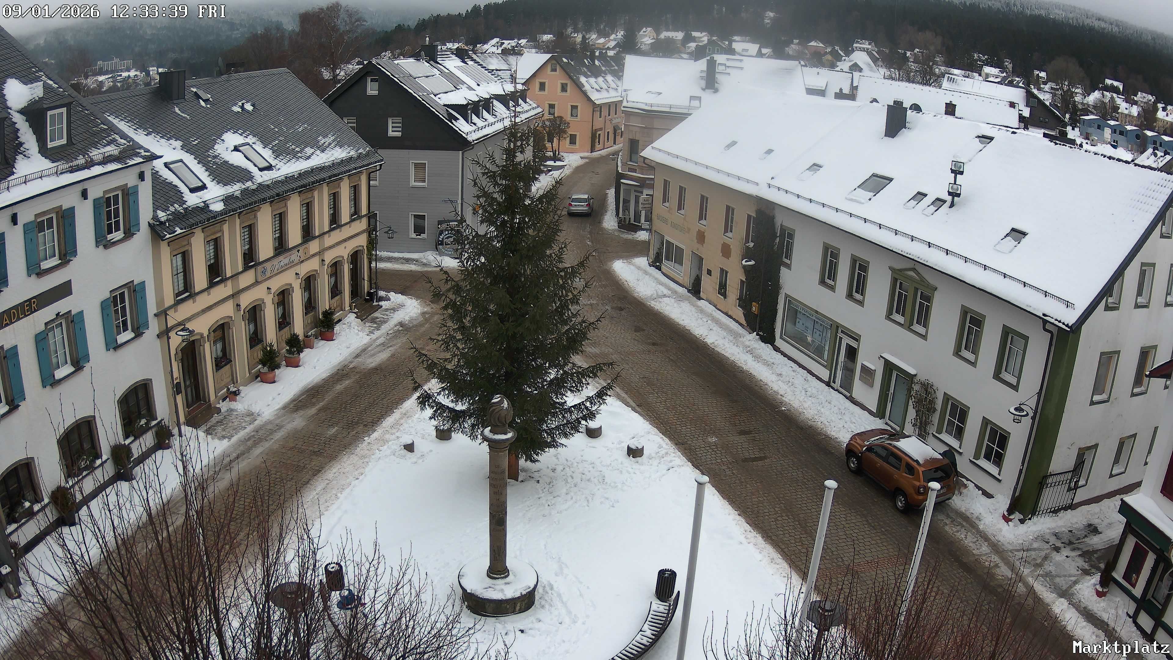 Archiv Foto Webcam Marktplatz von Bischofsgrün
