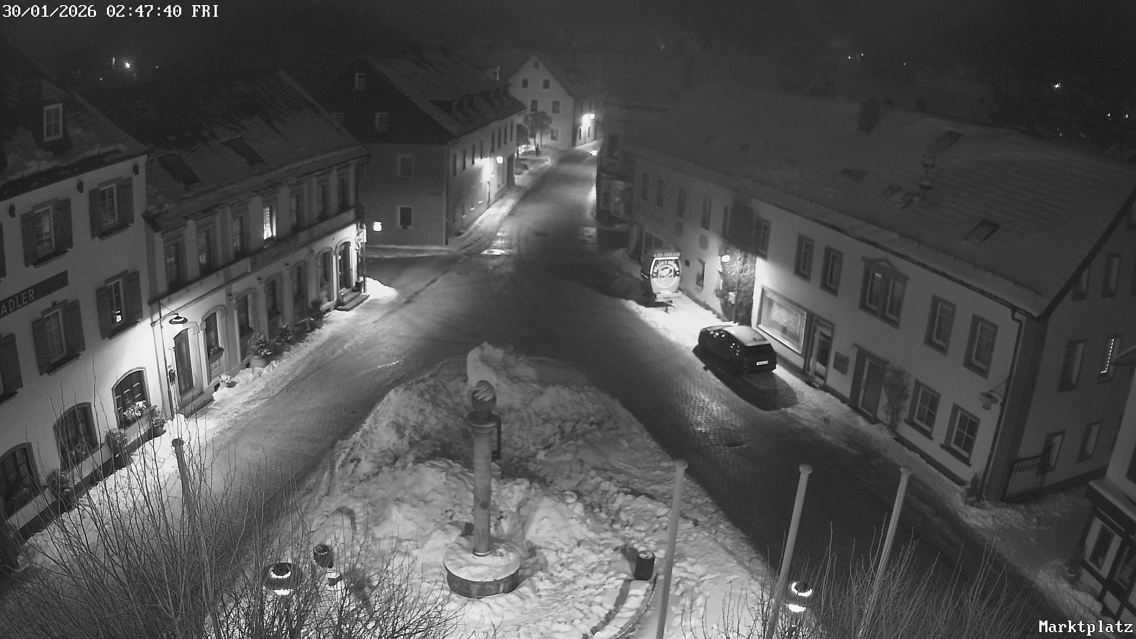 Archiv Foto Webcam Marktplatz von Bischofsgrün