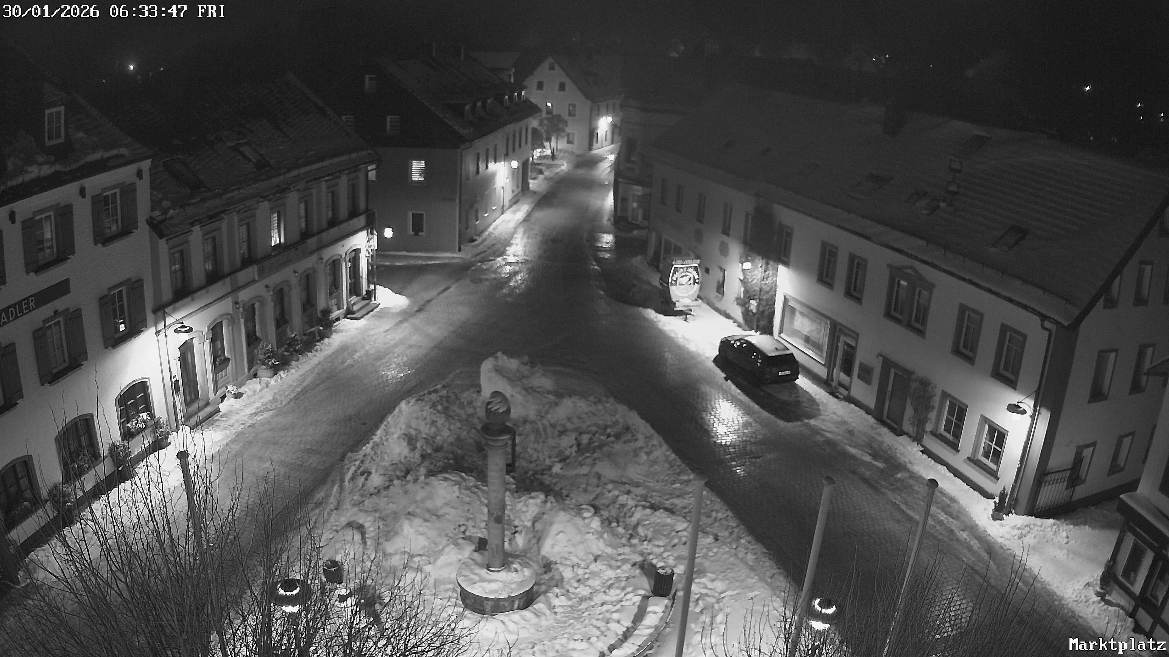 Archiv Foto Webcam Marktplatz von Bischofsgrün