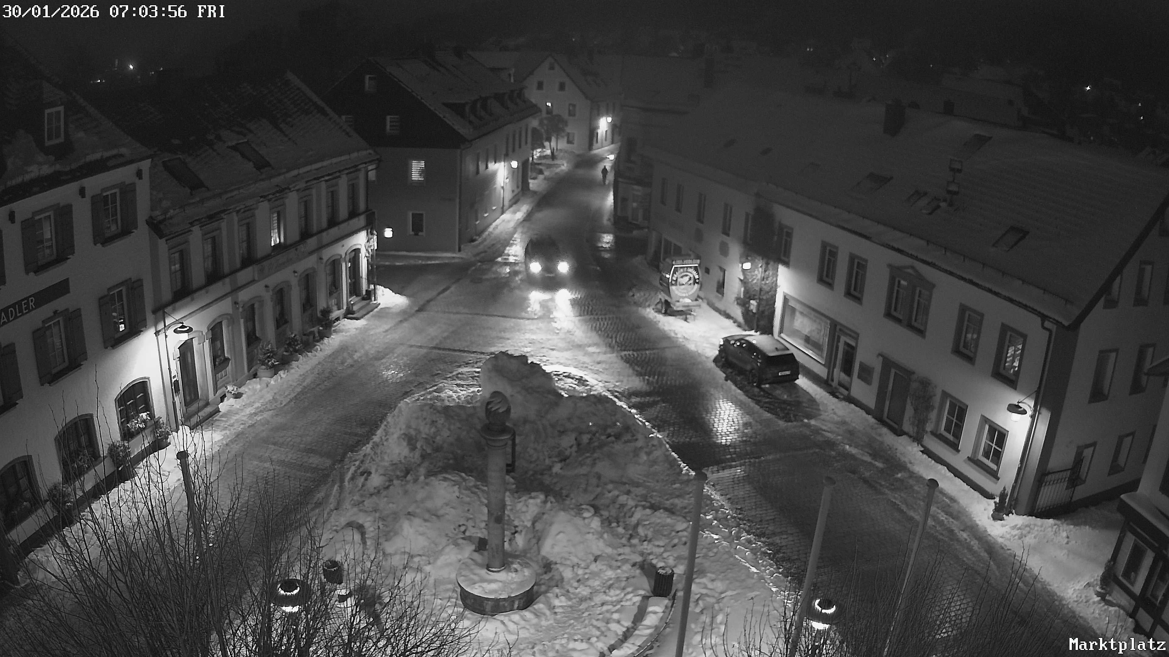 Archiv Foto Webcam Marktplatz von Bischofsgrün