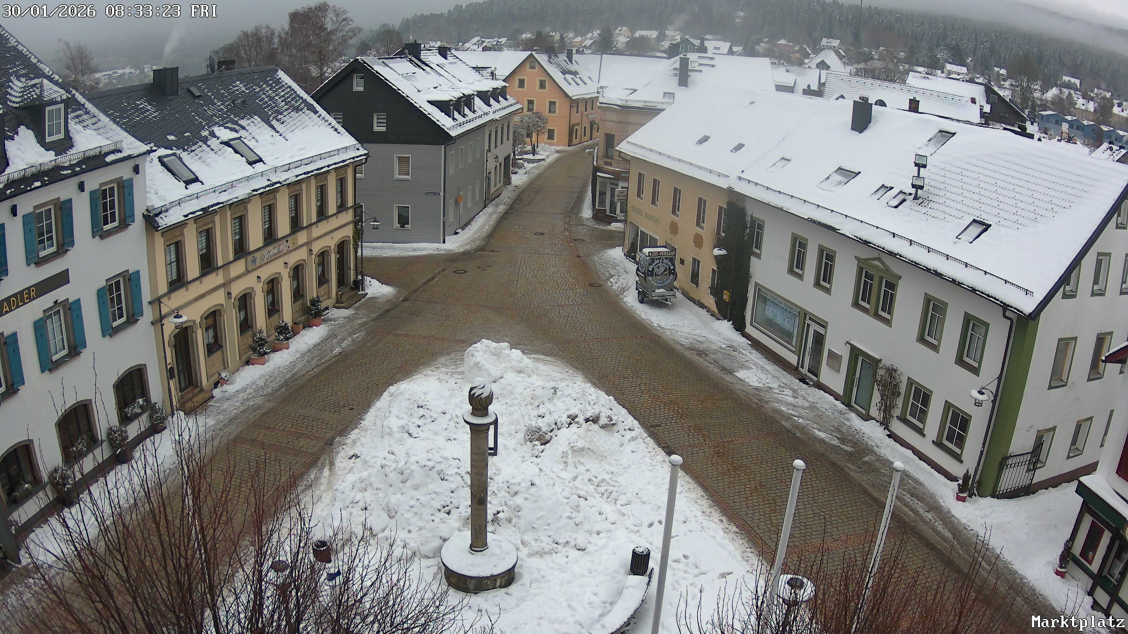 Archiv Foto Webcam Marktplatz von Bischofsgrün