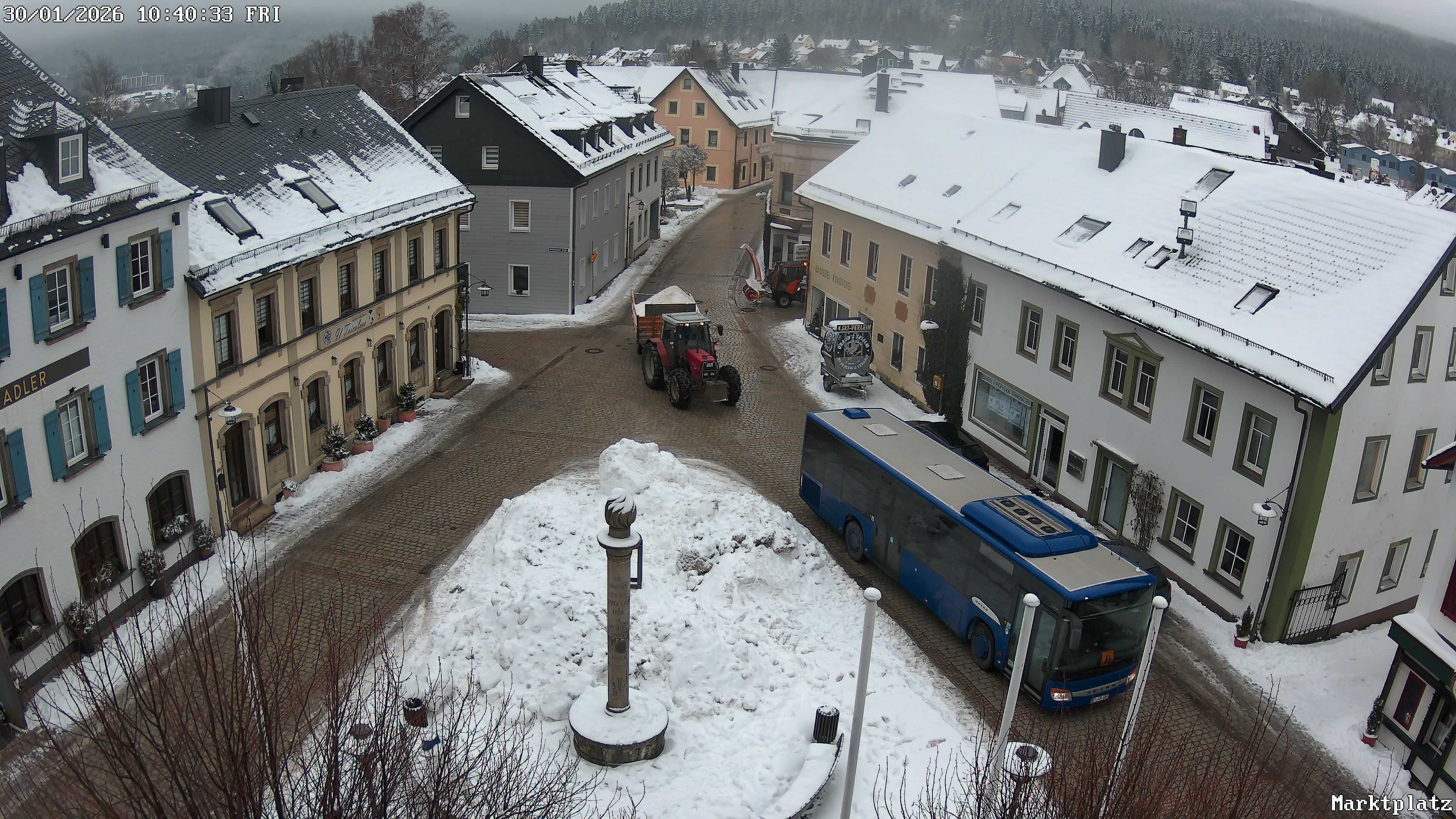 Archiv Foto Webcam Marktplatz von Bischofsgrün