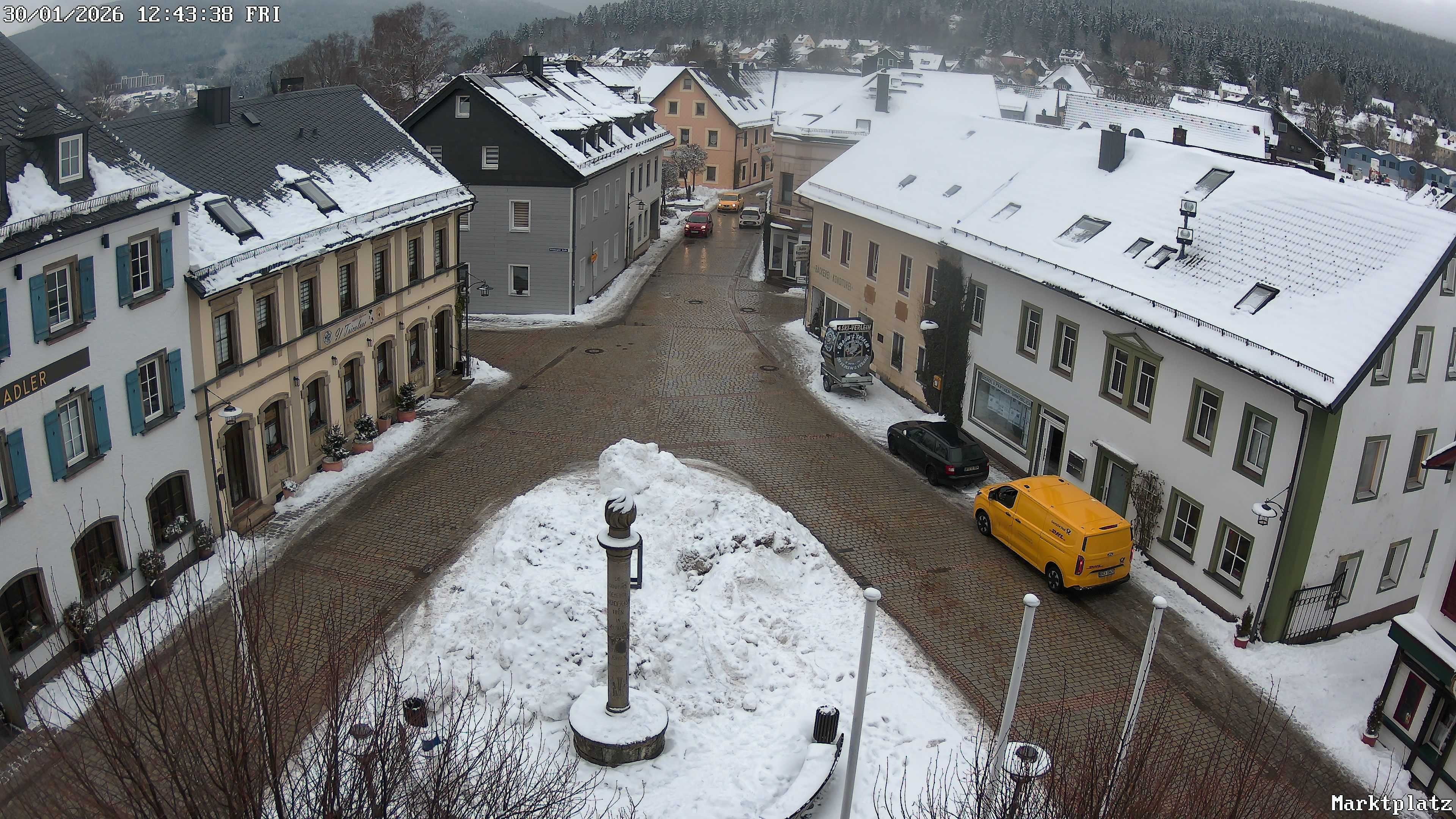 Archiv Foto Webcam Marktplatz von Bischofsgrün