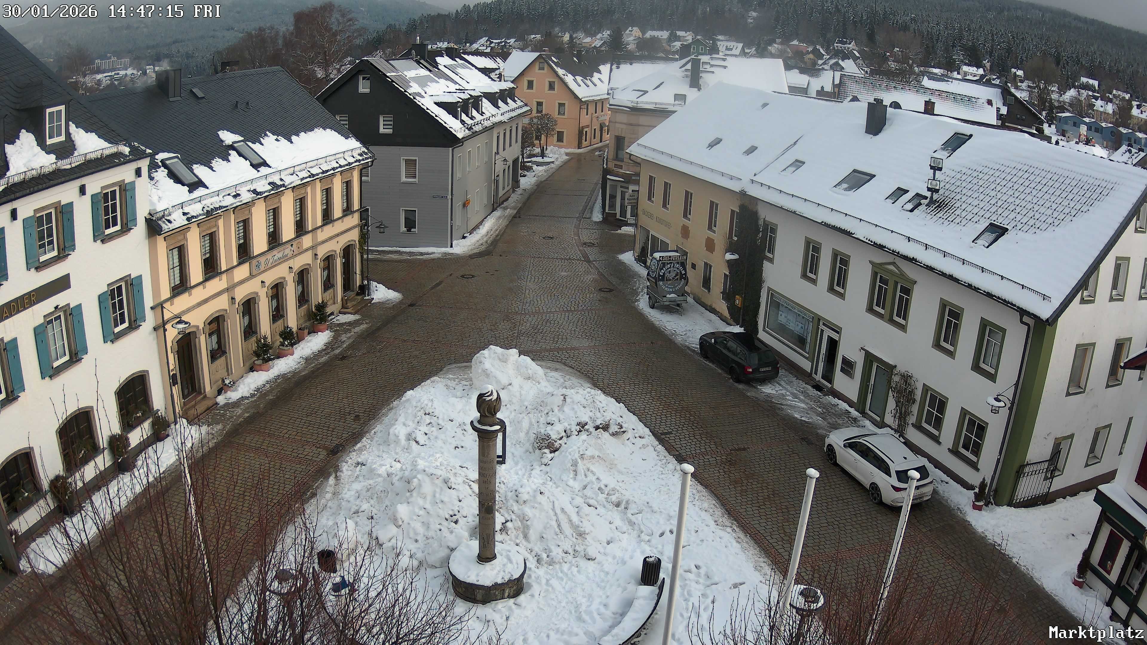 Archiv Foto Webcam Marktplatz von Bischofsgrün