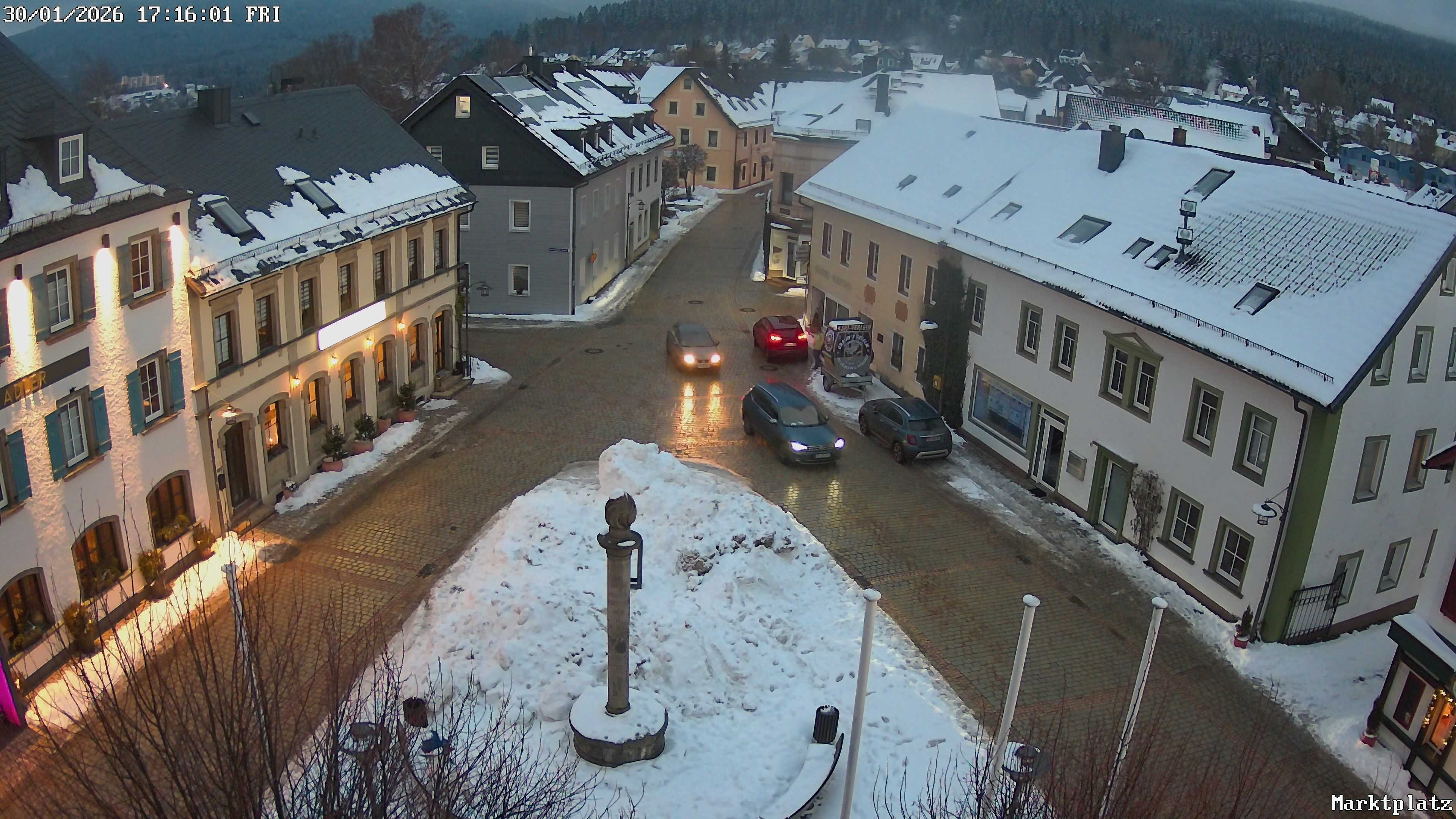 Archiv Foto Webcam Marktplatz von Bischofsgrün