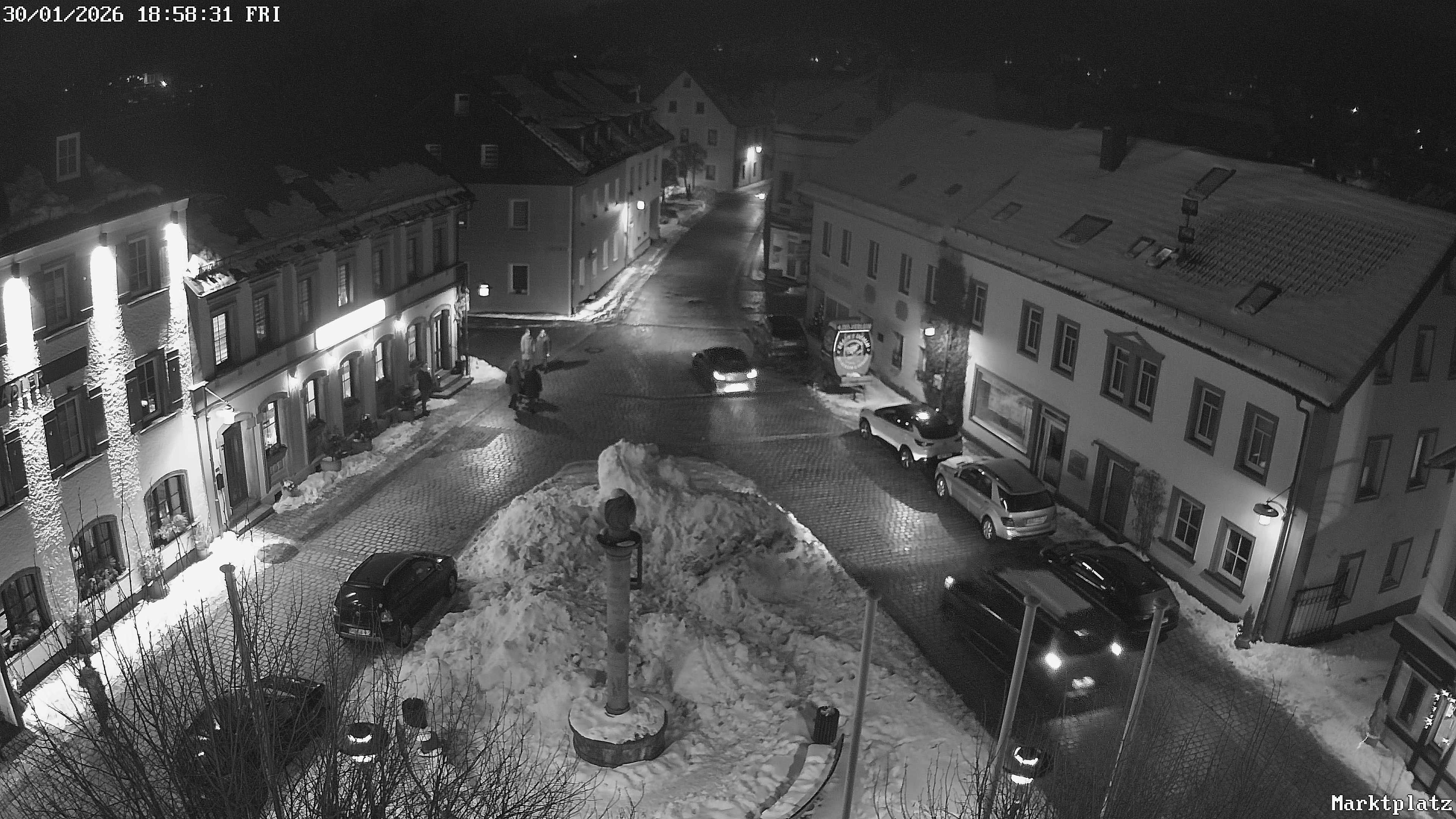Archiv Foto Webcam Marktplatz von Bischofsgrün